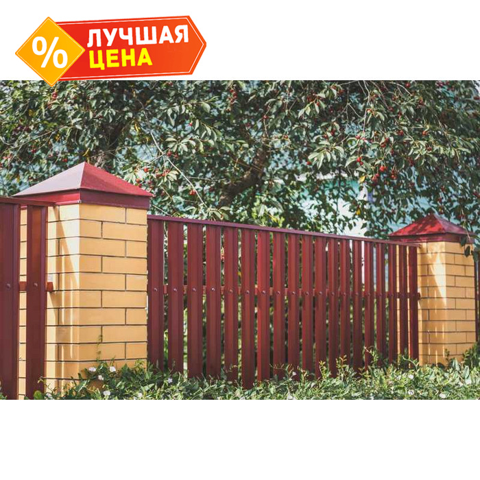 Штакетник М-образный А Grand Line 0,45 Полиэстер RAL1015 Светлая Слоновая Кость