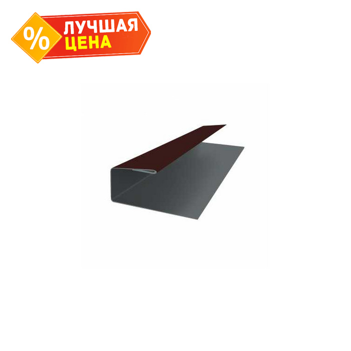 J-Профиль 18мм 0,5 Rooftop Matte RR 32 темно-коричневый