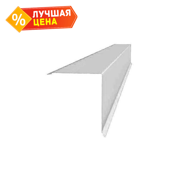 Планка конька односкатной кровли 180x160 0,45 Zn