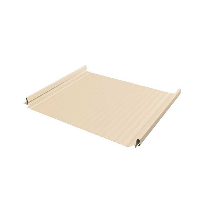 Фальцевая кровля Кликфальц Pro Gofr Grand Line 0,5 Satin RAL 1015 Светлая Слоновая Кость - фото №1