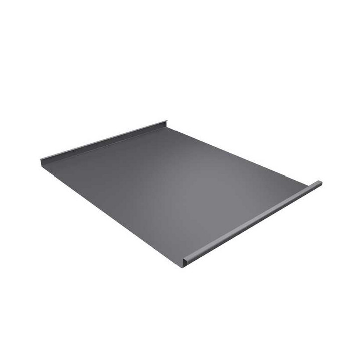 Фальцевая кровля Фальц двойной стоячий Grand Line 0,5 Satin RAL 7004 Сигнальный Серый - фото №1