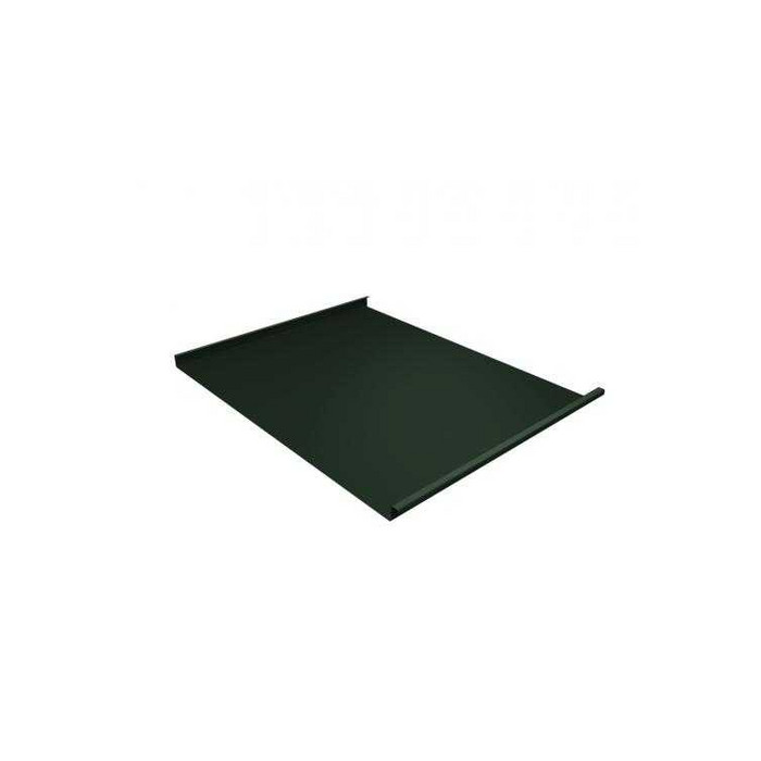 Фальцевая кровля Фальц двойной стоячий Grand Line 0,5 GreenCoat Pural BT, matt RR 11 Хромовая Зелень - фото №1
