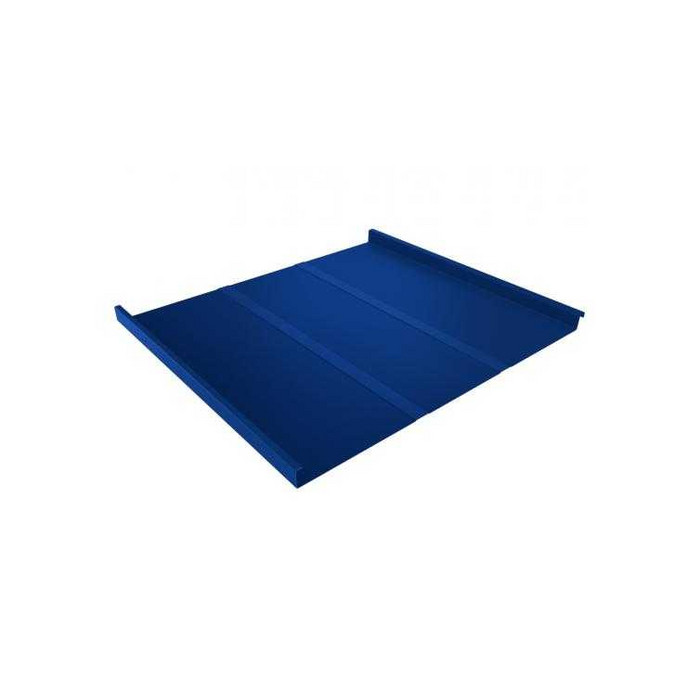 Фальцевая кровля Фальц двойной стоячий Line Grand Line 0,5 Satin RAL 5005 Сигнальный Синий - фото №1