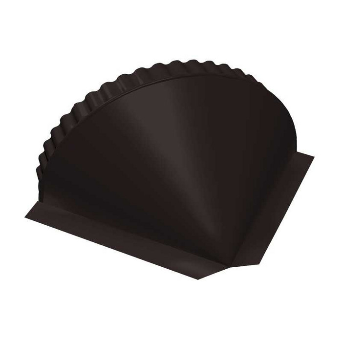 Заглушка конусная Satin Мatt RAL 9005 черный - фото №1