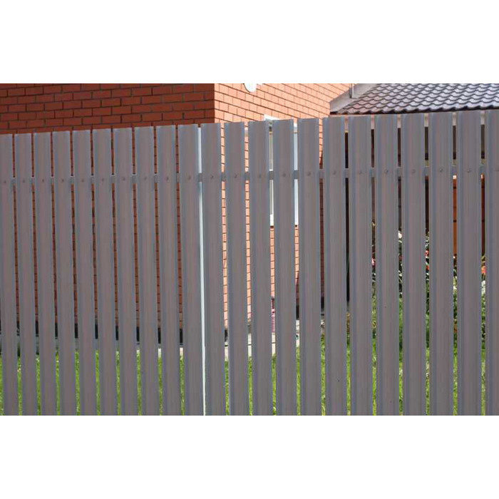 Штакетник М-образный А Grand Line 0,5 GreenCoat Pural BT, matt RR 23 Темно-Серый - фото №2